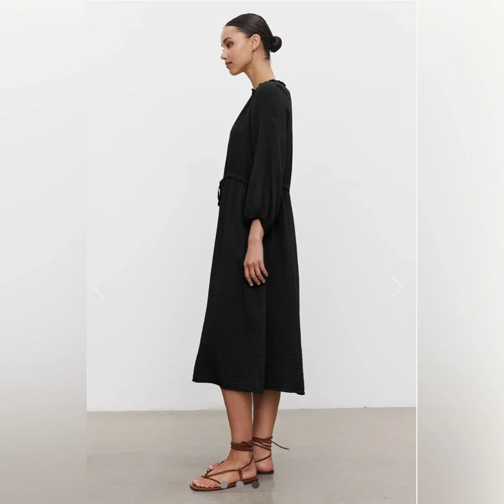 ✨VELVET by Graham & Spencer✨Audrey Cotton Gauze Dress - Picture 2 of 8